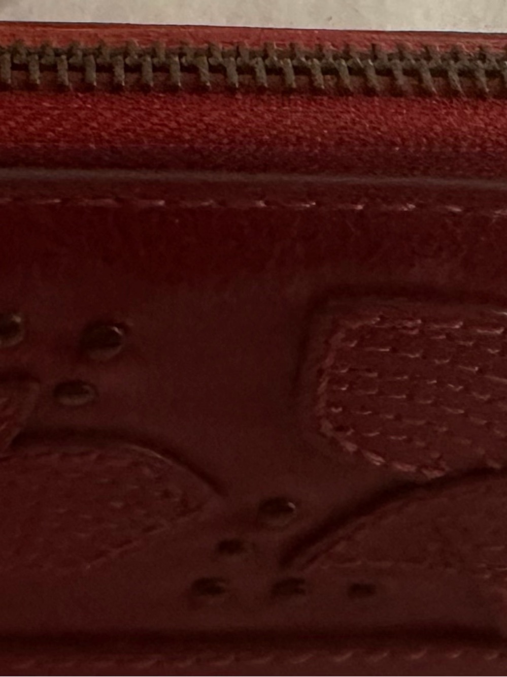 Frye Studded Floral Zip Wallet - Picture 7 of 8